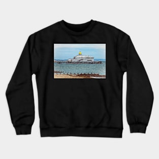 Eastbourne Pier as Digital Art Crewneck Sweatshirt